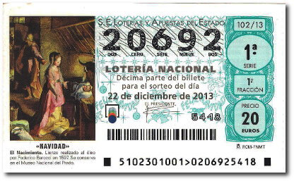 El Gordo 2013 ticket