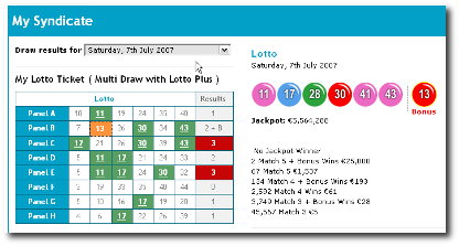 elotto results checking