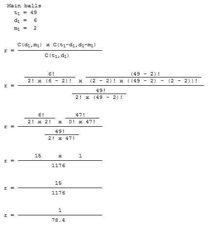 HotPicks odds calculation