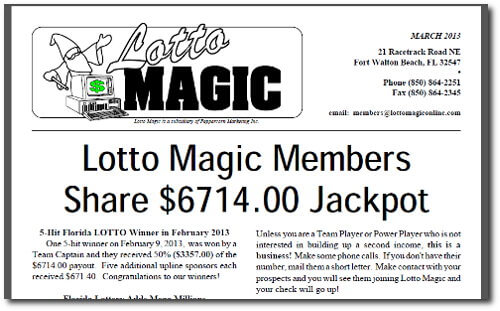 Lotto Magic Winners