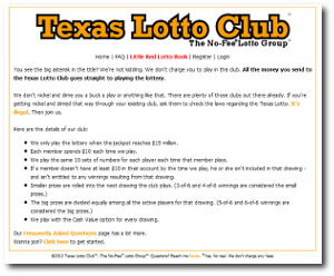 the texas lotto club